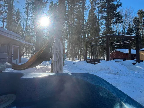Winter lake activity at Candle Lake