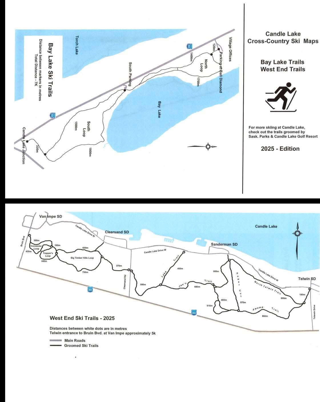 Snowshoeing near Candle Lake