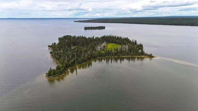 Aerial view of Candle Lake